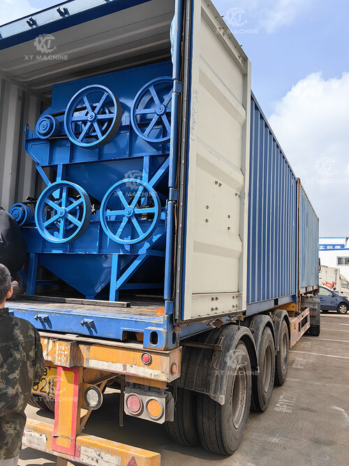 De pinda-schelper is met succes naar India gestuurd.