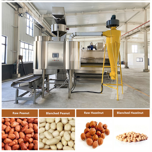 Laatste bedrijfsnieuws over Peanut Air Blancher Peeling Rate:99% Geen schade Geen slijtage