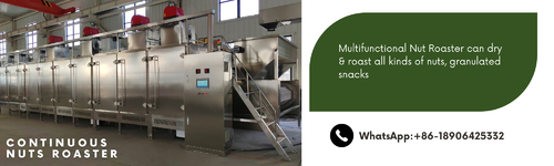 Latest company news about Continuous Nuts Roaster Multifunctional Nuts Bakoven