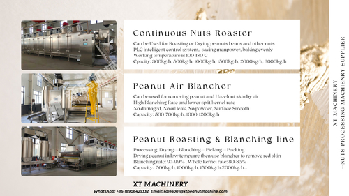 Latest company news about Revolutioneer je pindaverwerking met XT MACHINERY's geavanceerde pinda-rooster- en -blanchingslijn