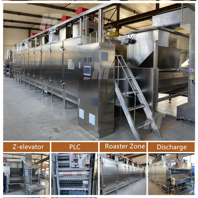 Zakelijke Hazelnoot Continue Koffiebrander Pompoenpitten Cashewnoot Koffiebrander Machine