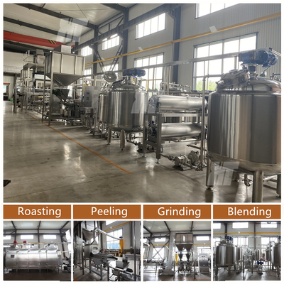 300-2000KG/H Pindakaas Productielijn Pindakaas Freesmachine LNG