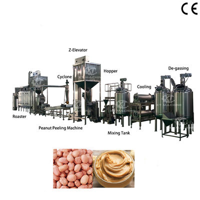 Goede prijs. 500kg/h-1000kg/h Peanut Butter Production Line with 200-300 Meshes Fineness for Roasting and Blanching online