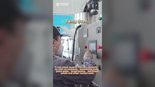 Volautomatische pinda-oven met zwenkcoating: pinda's met vishuid zijn knapperig en blijven niet aan de tanden plakken