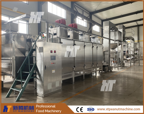 ISO automatische notenbrandermachine 300 kg / u pinda continue koffiebrander