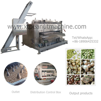 Goede prijs. 304 Stainless Steel Nuts Roaster Machine with 50kg/h Capacity and 220V/380V Voltage for Even Heating online