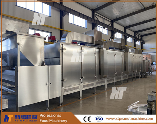 Goede prijs. 1000 kg/u continue braadmachine SUS304 automatische noten braadmachine online