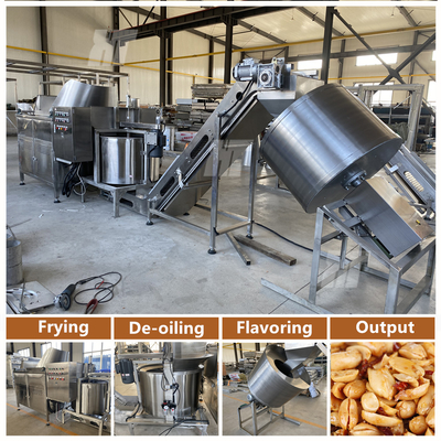Goede prijs. 350kg/u Bonen Pinda Frituurmachine Cashew Automatische Frituurmachine online