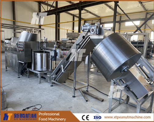 Goede prijs. ISO Industriële Automatische Friteuse Machine Hazelnoot DE Oiling Machine Kruiden Machine online