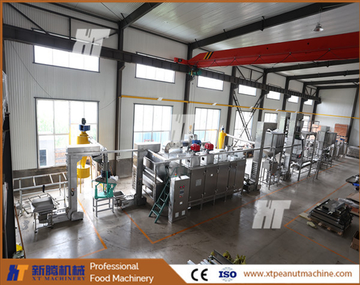 Volautomatische notenbrandermachine Continu 300 kg / u pinda-brandapparatuur