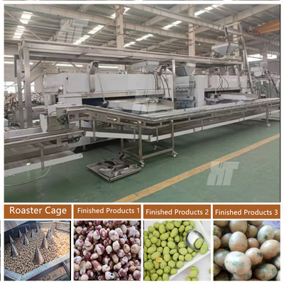 50 kg Rots Bakken Noten Koffiebrander Machine Hazelnoot Amandel Roosteren Machine Pinda Swing