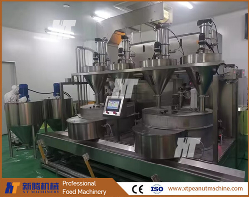 Versatile automatische pindaburgermachine voor geperfumeerde beklede pinda's