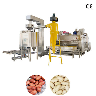 Goede prijs. Machine van roestvrij staal van 500 kg/u voor het op lucht gevelde scheren van cacahoeten of pistachen, met PLC-besturing voor een efficiënte scheren. online