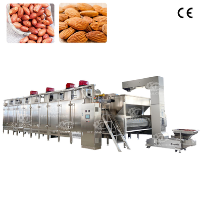 Volledig gesloten lus ontwerp Continuous Nuts Roaster PLC intelligente besturing