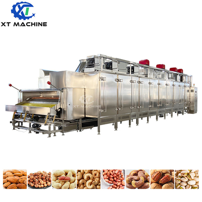 1000 kg/h Volledig automatische roostermachine voor noten met elektrische verwarming 220V/380V