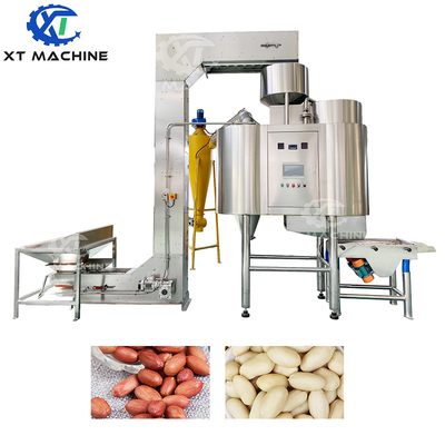 Goede prijs. Industriële Hazelnoot Pelmachine 500-1000kg/u Walnoot Pinda Amandel Blanchermachine Met Breuksnelheid 98% online