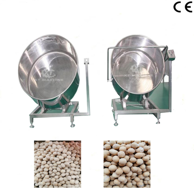 100 kg/h Automatische Peanut Candy Monomer Coating Machine Rotary Coating Equipment