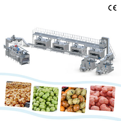 Sleutel tot slot project Industriële pindakaas coating en roasting machine lijn 304 Food Grade