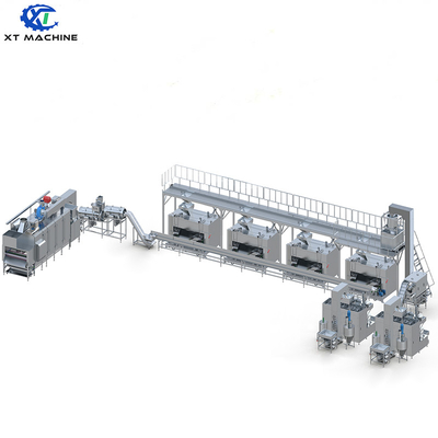 Goede prijs. 500-1000 kg/h Sesam pinda's coating en roasting machine Noten coating en bakkerij productielijn online