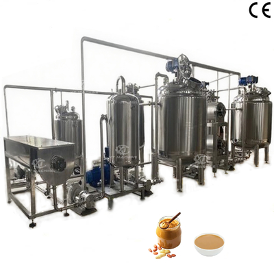 Goede prijs. 2000 kg/u High Efficiency Fully Automatic Peanut Butter Production Line Adopts PLC Program Control And Easy Operate online