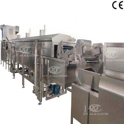 Goede prijs. 304 roestvrijstalen continu frituurmachine voor pinda's/noten/tuinbonen met automatische temperatuurregeling online