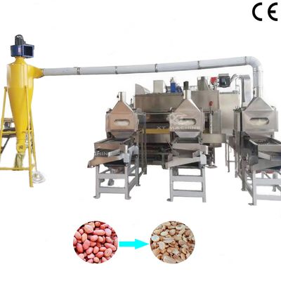 Goede prijs. 800-1000 kg Split Nut Blanching Machine Gebrande pinda's schillen machine online