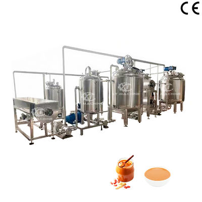 Goede prijs. 2000 kg/u High Efficiency Fully Automatic Peanut Butter Production Line Adopts PLC Program Control And Easy Operate online