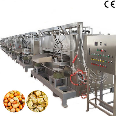 Goede prijs. Volledig automatische 100 kg/h beklede rooster voor noten Japanse bonen Swing Roaster met PLC-besturing voor de verwerking van noten online