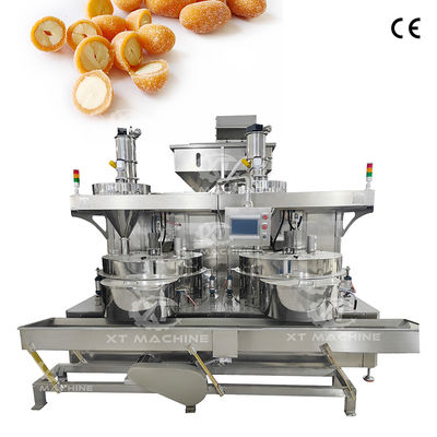 500-1000 kg/u Gecoate Pinda Burger Machine met PLC Besturing Cashew Coating Machine Voedselkwaliteit
