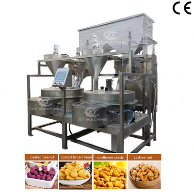 Automatische roestvrijstalen notencoatingsmachine voor pinda's amandelen cashewnoten