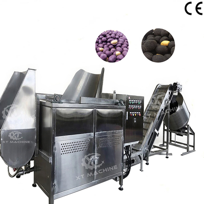 100 kg/u SUS304 Notenfriteuse voor Pinda- en Bonenverwerking met CE