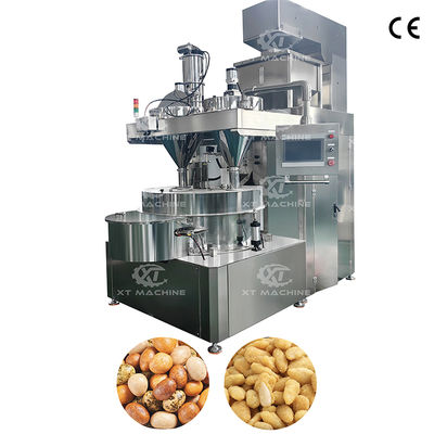 Goede prijs. 200-300 kg/h gecoate pindakaas maken machines met PLC-besturingssysteem voor noten snacks maken machine online