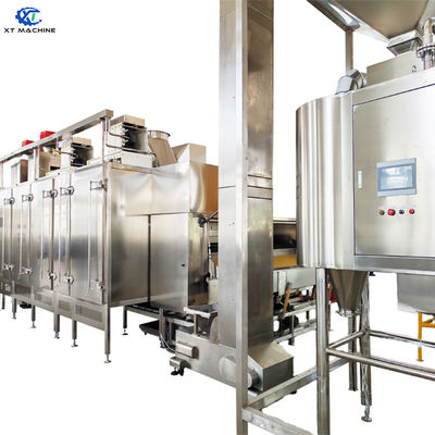 1000-1200 kg/u Gevulkaniseerde Pinda Productielijn Geschikt voor Fabrieksgebruik