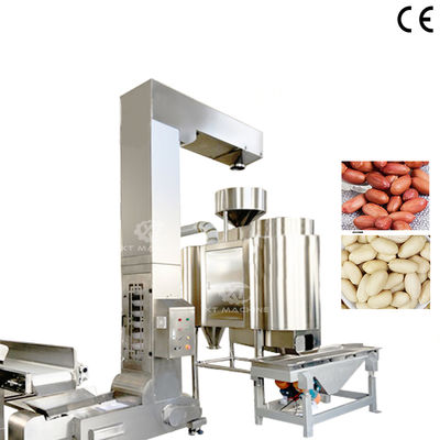 Goede prijs. Geavanceerde warmluchtige pinda/pistaciën/hazelnoot blancheermachine 500-600 kg/uur Capaciteit en PLC-besturingssysteem online