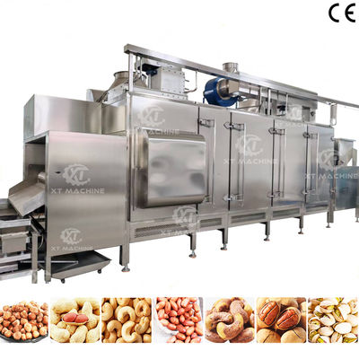 Continuous Nuts Roasting Machine Oatmeal Roasting Machine met PLC-besturing en 304 roestvrij staal constructie voor voedselverwerkende fabrieken