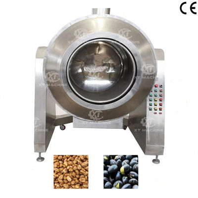 Goede prijs. 70 kg/batch Gasverwarming Automatische temperatuurregeling Roller Roaster Multipurpose Sugar-coated Peanut Making Machine online