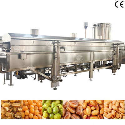 Ononderbroken frituurmachine van grote fabrikant voor cornflakes, bonen, luchtige snacks met CE-certificaat