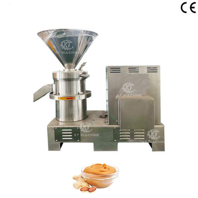 100 kg/h-500 kg/h SS304 Elektrische pindakaas/cashewnoten botermalmachine Industriële colloïde molen voor notenverwerkende fabrieken