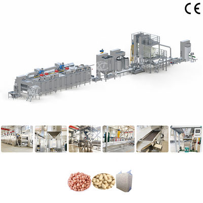 Goede prijs. Industriële roestvrij staal 304 gebraden hazelnoot Blanching Productielijn Blanched Peanut Processing Plant met een capaciteit van 500-1000 kg/uur online