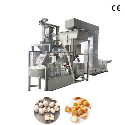 Goede prijs. Volledig automatische notencoating apparatuur bedekte pinda's maken machine met PLC-besturing voor notencoating online