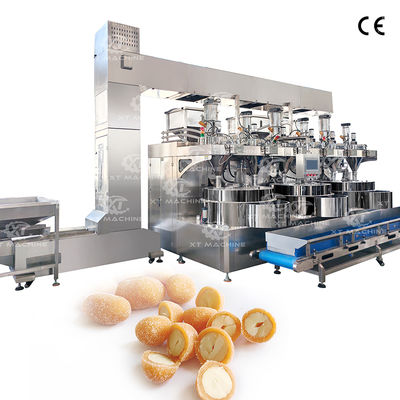 Hoogrendement driestations automatische cashew- en meloenzaadkerncoatingmachine