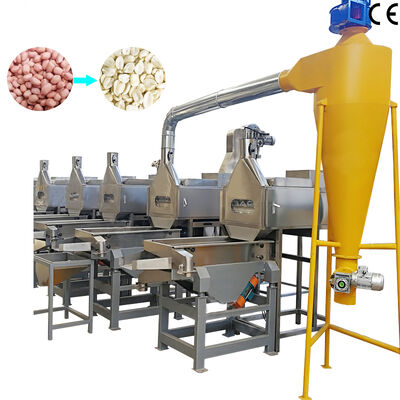 Goede prijs. 500-1000kg/u SUS304 Gesplitste Pinda Pelmachine Grondnoot Pelmachine voor Notenverwerking online