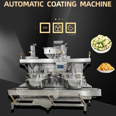 300-400 kg/h automatische machine voor het maken van knapperige wasabi-gecoate pinda's, PLC-gestuurd