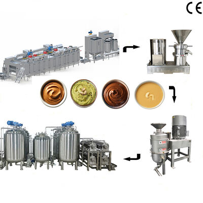 Goede prijs. Productielijn voor pindakaas Verwerkingsinstallaties voor amandel, pistache en boter met een capaciteit van 500 kg/h tot 1000 kg/h online
