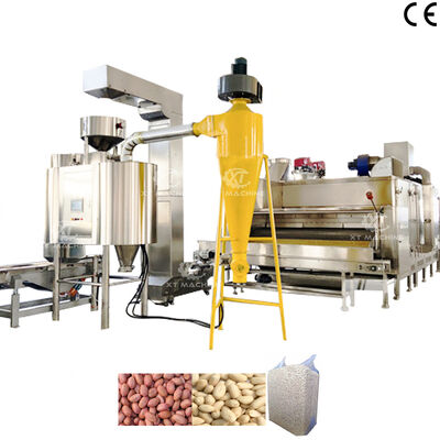 Goede prijs. 500 kg/h-2000 kg/h warm verkochte gebraden pinda's blanchen machine hazelnoot blanchen machine voor geblancheerde productielijn online