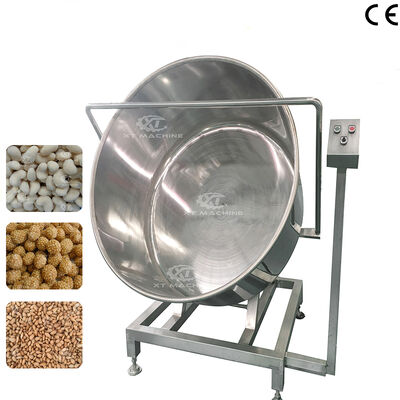 Goede prijs. Volledig automatische 100 kg per partij Peanut Batch Coating Machine Nuts Coating Equipment online