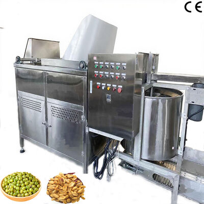 Automatische temperatuurregeling Voedsel-Frying Machine-Peanut Batch Fryer met automatische ontlading