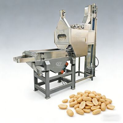 Goede prijs. 800-1000 kg/uur Capaciteit SUS304 Split Peanut Blancher met 98-99% schilferingspercentage voor lijnen voor de verwerking van pindakaas online