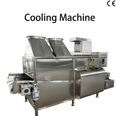 Goede prijs. 500-1500Kg/u Gefrituurde Amandel Pinda Koelmachine Commerciële Koelmachine Met Elektrische Verwarming online