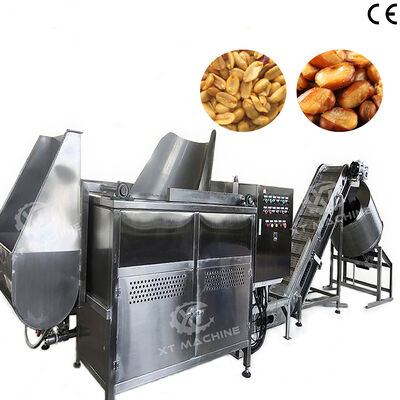 Goede prijs. 100 kg/h Automatische ontlading SUS304 Japanse pindabatch frituurmachine De Oiling Machine Met CE-certificering online